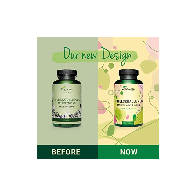 Devil’s Claw Vegavero® | 4400mg (8:1) Extract | 120 Vegan