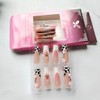 24 Pcs Handmade Press on Nails Long Square Nail Tips,YEFIUO