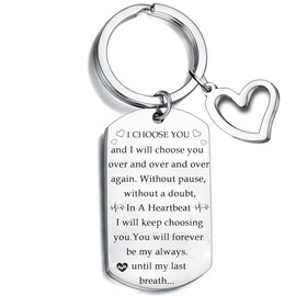Waeceip Keyring Gifts for Couple, Romantic Gifts for Him Her, Anniversary Christmas Valentines Gifts for Husband Wife Girlfriend Boyfriend Couple Key ring