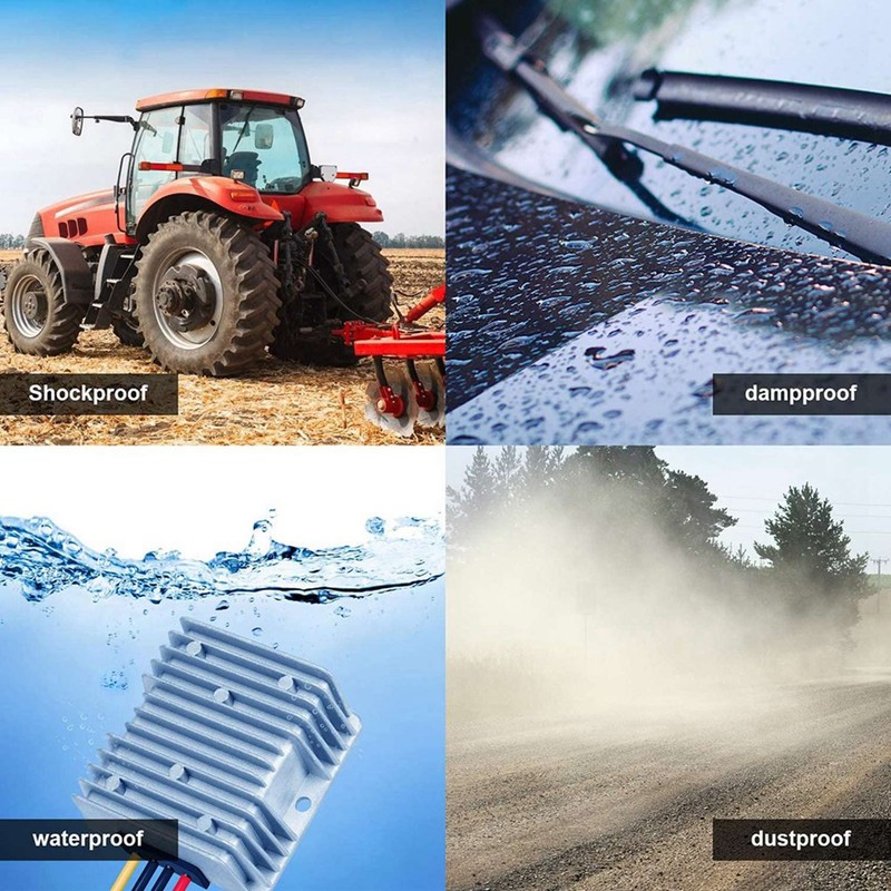 2X DCDC Converter Voltage 48V to 12V 10A 120W Voltage