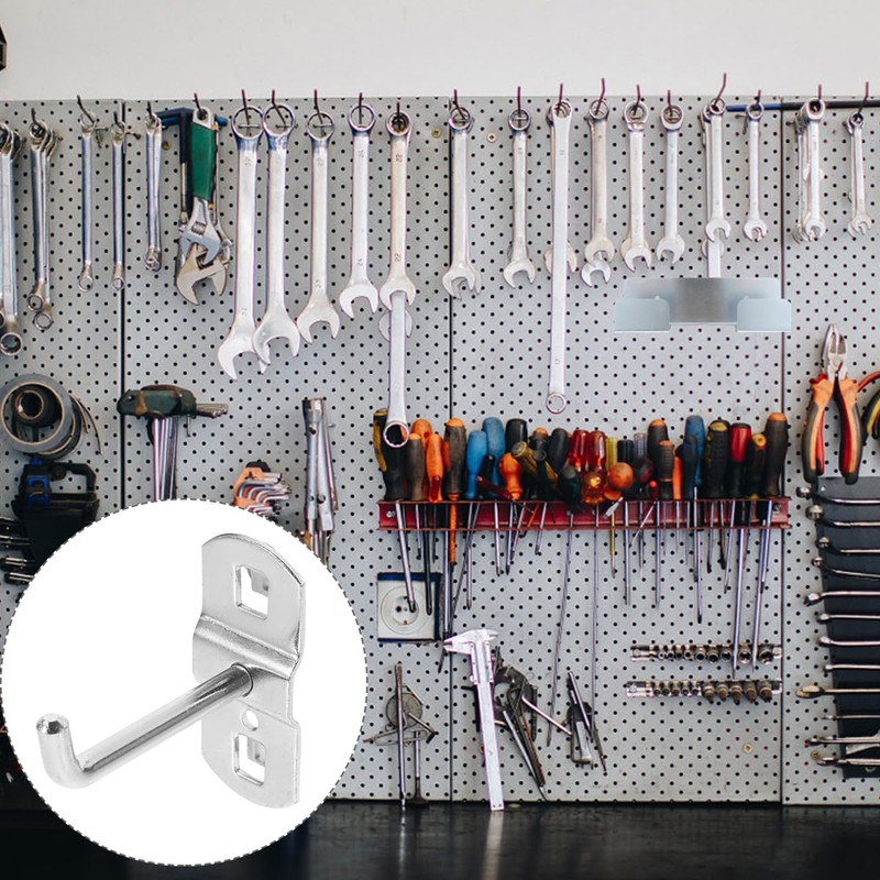 PartyKindom Hardware Hook 12 Pcs Heavy Duty Hole Hooks for