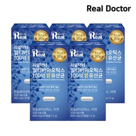 Real Doctor (미)리얼닥터  멀티바이오틱스  100억 생 유산균 5개 Real Doctor Multi-Biotics 10 Billion Live Probiotics 5 Pack