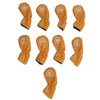 9pcs Golf Club Cover PU Leather Stylish Portable Golf Head