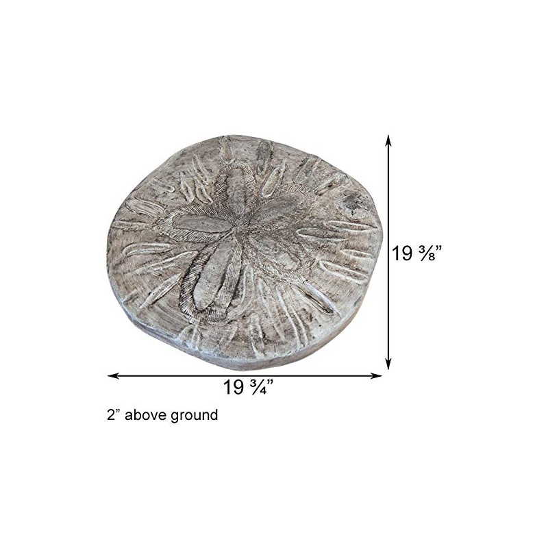 Solid Rock Stoneworks Sand Dollar Stepping Stone- PreAged