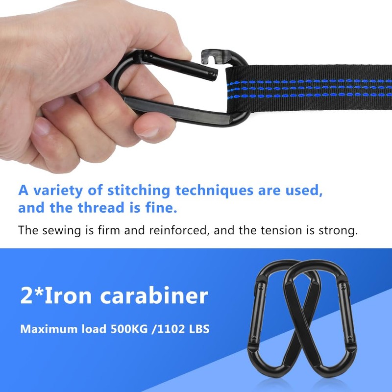 Vicloon 2pcs Hanging Rope, 2M Hammock Swing Straps Polyester String