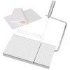 Cheese Slicer Cutter Board,Stainless Steel Cutter with Accurate Size Scale
