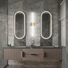 Ralbay 48inch Gold Bathroom Vanity Lights Bar 36W Modern LED