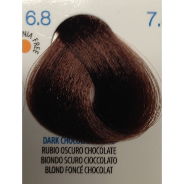 JAS Permanent Hair Color Cream with Vitamin C 3.4 Oz (Jas Color- Dark Chocolate Blond (6.8))