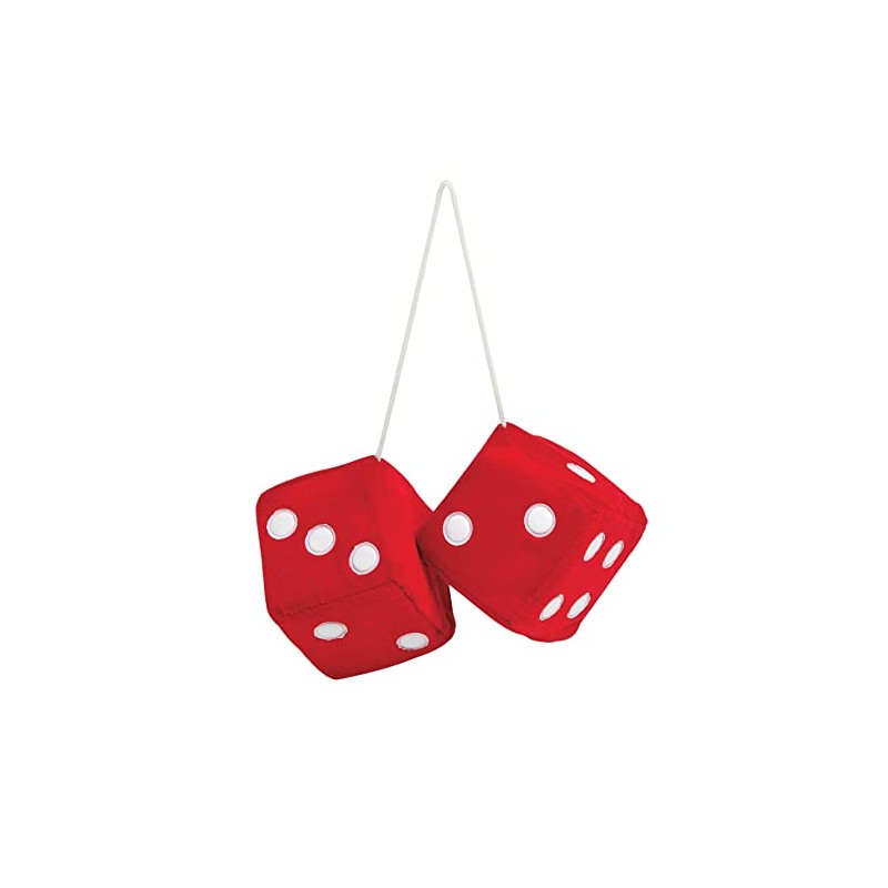 Sumex Branded Home & Car Mirrior Hanging Fluffy Furry Dice