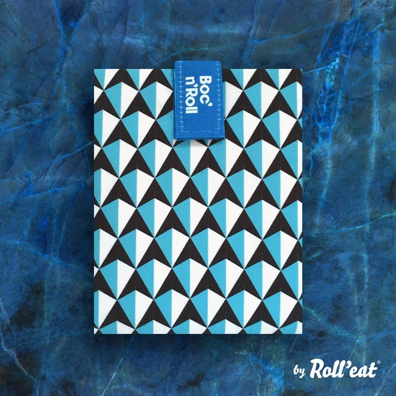 Roll'eat Boc'n'Roll Tiles Reusable Sandwich Bag, Fabric, Sandwich Container, Eco