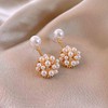 Yienate Boho Cluster Pearl Earrings French Bouquet Ball Pearl Drop