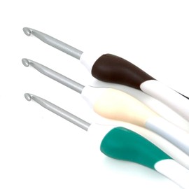 Camtiac addiSwing Maxi Crochet Hooks, Various Crochet Hooks in a Storage Bag, Set of 3, Thicknesses: 4 mm, 4.5 mm, 5 mm