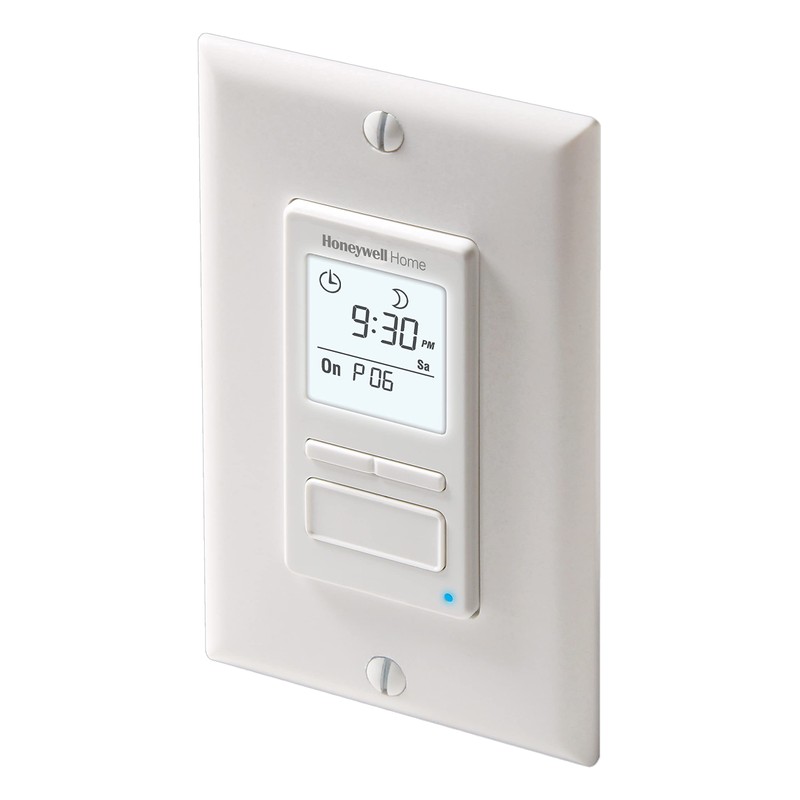 Honeywell Home RPLS740B ECONOswitch 7-Day Solar Programmable Switch, Lights and