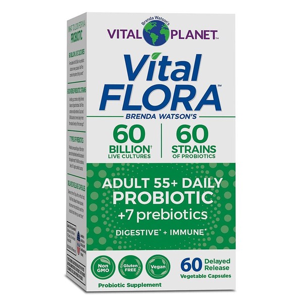 Vital Planet - Vital Flora Adult 55+ Probiotic 60 Billion,