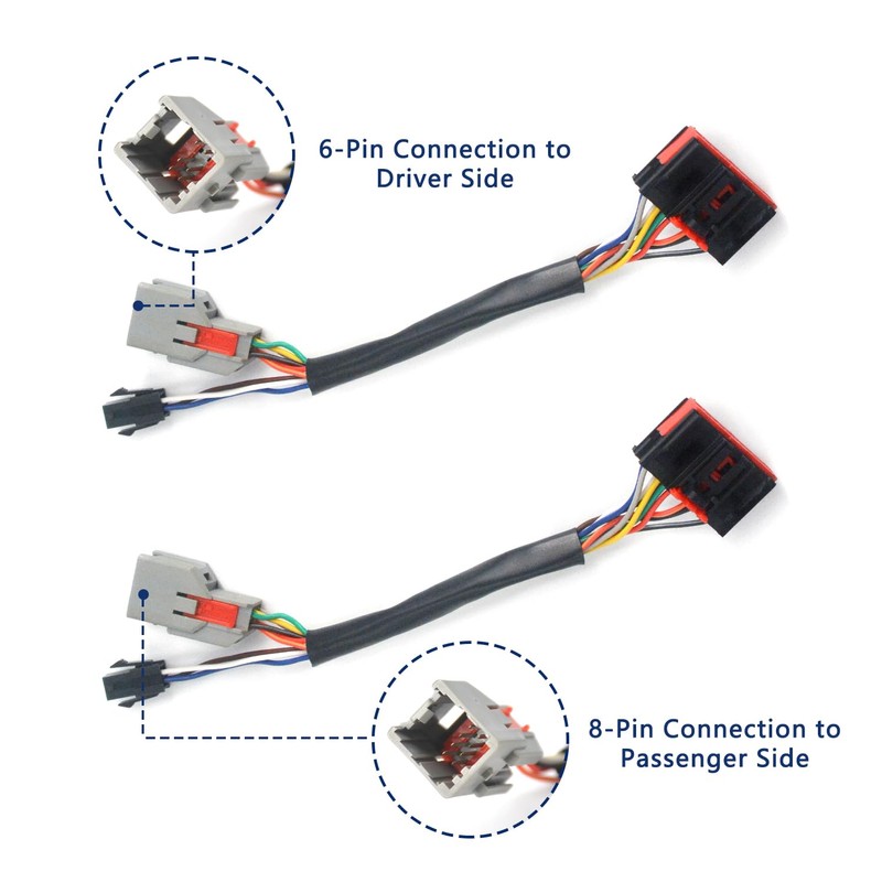 2X Conversion Harness Adapter Wiring Connector 8 pin to 22