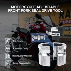 39mm-50mm Motorcycle Adjustable Fork Seal Driver Tool Compatible with Honda Harley Yamaha