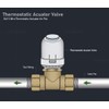 Midline Valve NQB200 Thermostatic Actuator Valve for PEX Manifold; 24V