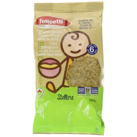 FELICETTI Organic Emmer Wheat Pasta for Baby Stelline, 340g