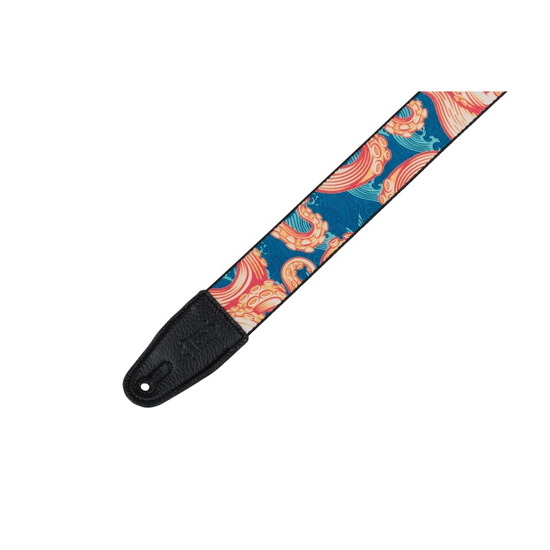Levy's Leathers Guitar Strap MPD2-117 Prints Polyester With Leather Ends