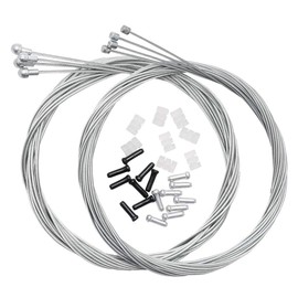 Dymoece Bicycle Derailleur Shifter Cables Brake Cables Set for Shimano Sram Road Mountain MTB Bike (for Road Bike)