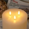 Amagic 6"x6" Extra Large Flameless Candles with 3 Wicks, Battery