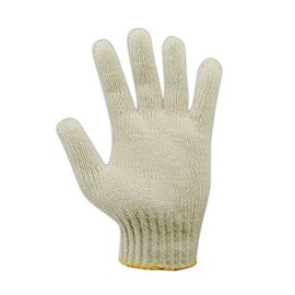 MAGID KnitMaster Guantes de punto de máquina de peso estándar, 12 pares, talla 9/L para hombres, natural, T193