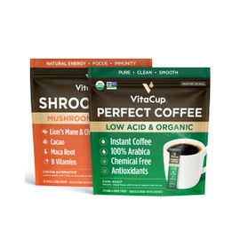 VitaCup Instant Shroom Fuel 24Ct & Perfect Organic 24Ct