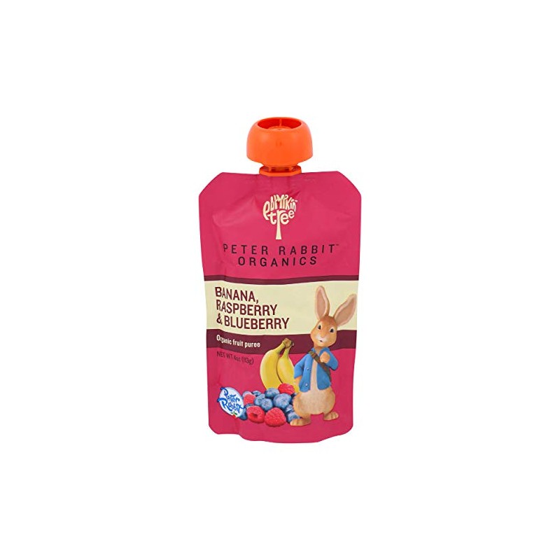 Peter Rabbit Organics Baby Raspberry Banana Blueberry, 4 oz