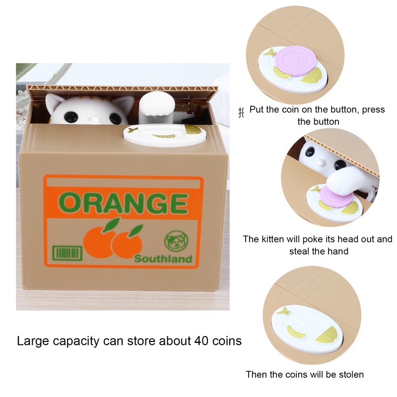 Stealing Coin Cat Cute Ingenious Automatic Stealing Money Children Money