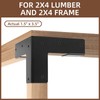Rasugarlary Work Bench Brackets, 2 x 4 Steel Corner Brackets