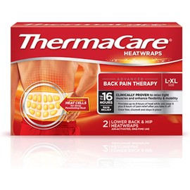 Thermacare Heatwraps Lower Back and Hip LG/XL, 2 Count (Pack of 3)