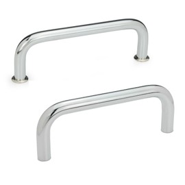 Ganter Standard Elements | Handles – GN 425; Diameter: 8 mm Chrome-Plated Steel Pack of 2, Silver, GN 425-8-88-CR