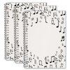 (3 Pack)Blank Sheet Music Notebook, Composition Staff Paper Notebook, Manuscript
