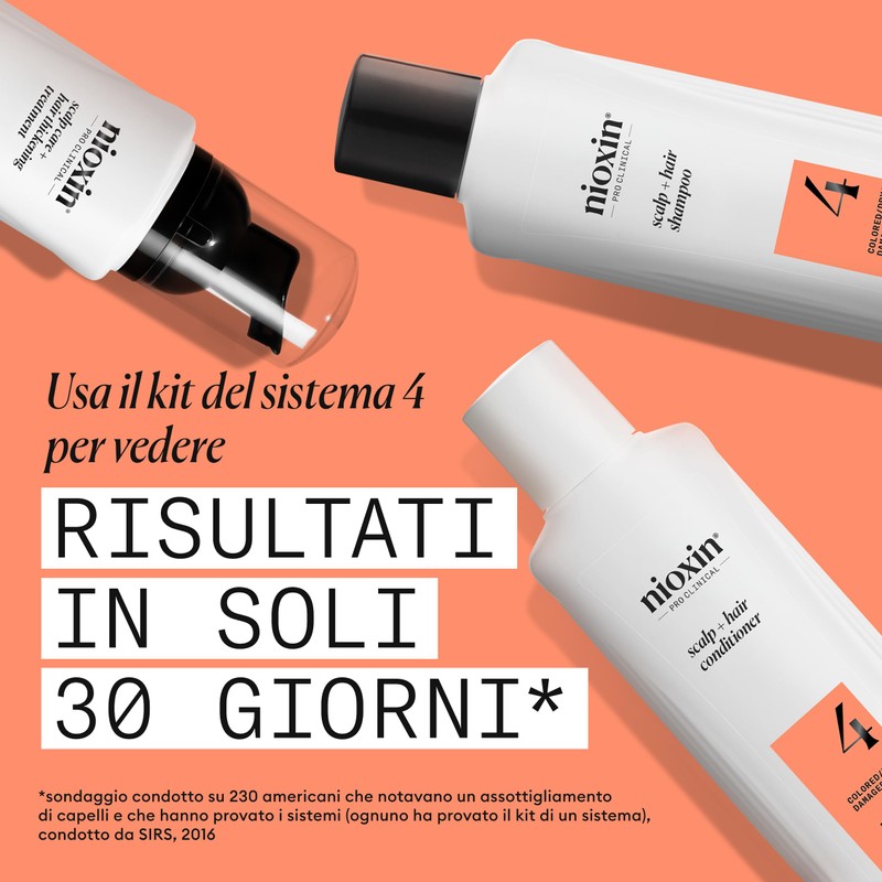 Nioxin Sistema 4 Scalp + Hair Thickening Serum Trattamento 100ml