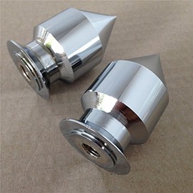 Chrome Spike Swingarm Spools No Logo 10mm Thread for Kawasaki ZZR 600 2003-2008/ for Kawasaki Ninja ZX-6RR ZX600 2003-2006/ for Kawasaki Ninja ZX-9R ZX900 1998-2003