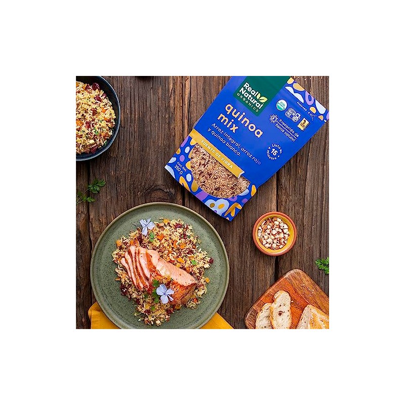 Real Natural, Mezcla orgánica de arroz y quinoa, 250 g