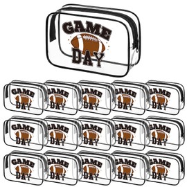 Sunnymove 16 Pcs Football Party Bags PVC Clear Gift Bags for Team