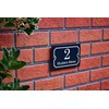 Badgemaster Modern Anthracite House Number Sign Plaque Stainless Steel Standoffs