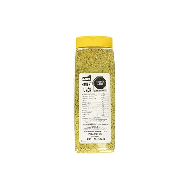 Badia Lemon Pepper Seasoning Catering Size 680.4g