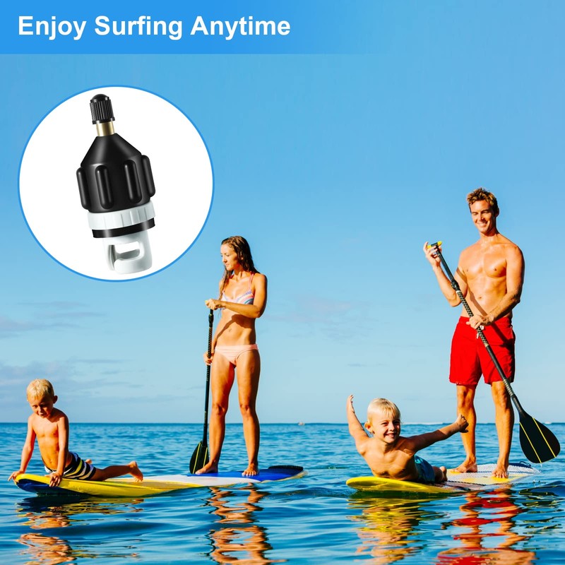 2Pcs Inflatable Boat SUP Pump Adapter, Premium Conventional Air Adapter,