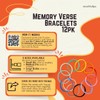 Truthful Lips WWJD Memory Verse Rubber Bracelets - 12 Pack