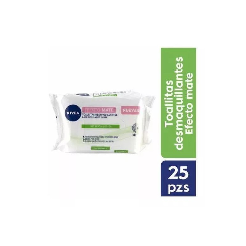Nivea Efecto Mate 3 Pack Crema, Toallitas, Agua Micelar Ts
