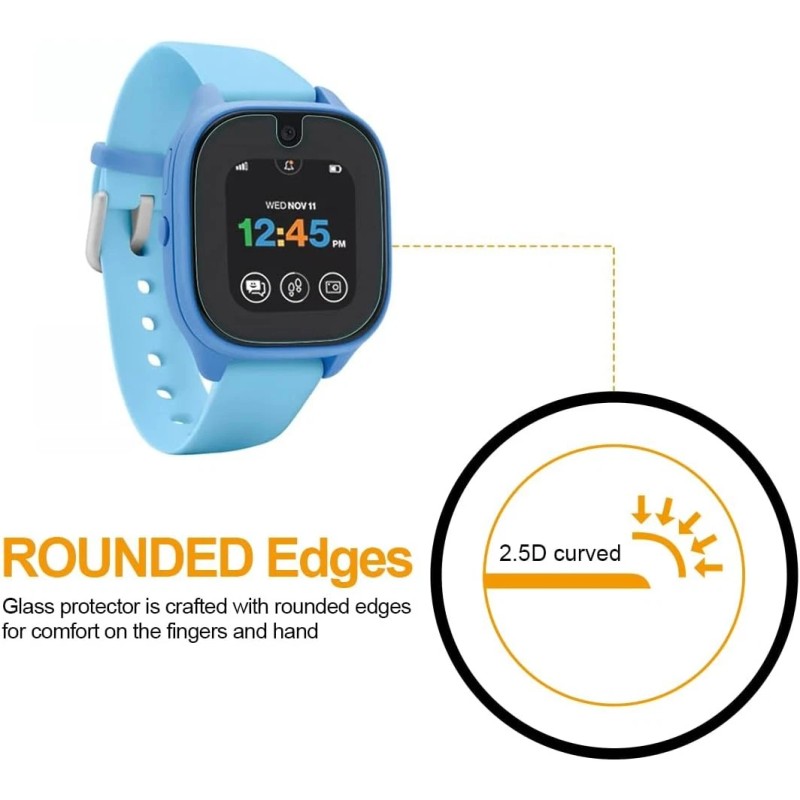 Supershieldz (2 Pack) Designed for Verizon (Gizmo Watch 3) Tempered