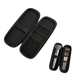 Liroyal Makeup Brush Pouch, Makeup Brush Case, Makeup Brush Storage Case, Cosmetic Brush Holder, Cosmetic Pouch, Lightweight, Large Capacity, Multi-functional Storage, Dustproof, Portable, Convenient, Dustproof, For Travel, Business Trips, (Black)