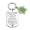 Safe Travel Turtle Keychain White Elephant Gifts for Adults Christmas Stocking Stuffers for Teen Girls Boys Turtle Lover Gifts Friendship Gifts for Women Friends Gifts for College Girls Boys Valentine