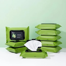 GOSHTI ENTERPRISE Avocado Moisturizing Deep Cleasing Wipes || Makeup Remover Facial Wipes || Cucumber & Vitamin E Makeup Remover Wipes Hydrating, Refreshing, Soothing (Pack Of 1)