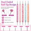 Plman 9PCS Nail Dotting Pen Set for Salon Art Stippling