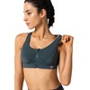 Yvette Sports Bra, Strong Support, Front Closure – Mesh Racer