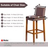 PiccoCasa Set of 4 Bar Stool Covers with Elastic Bottom,