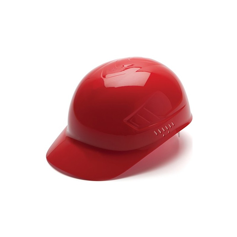 Pyramex Ridgeline 4 Point Glide Lock Suspension Bump Cap, Red